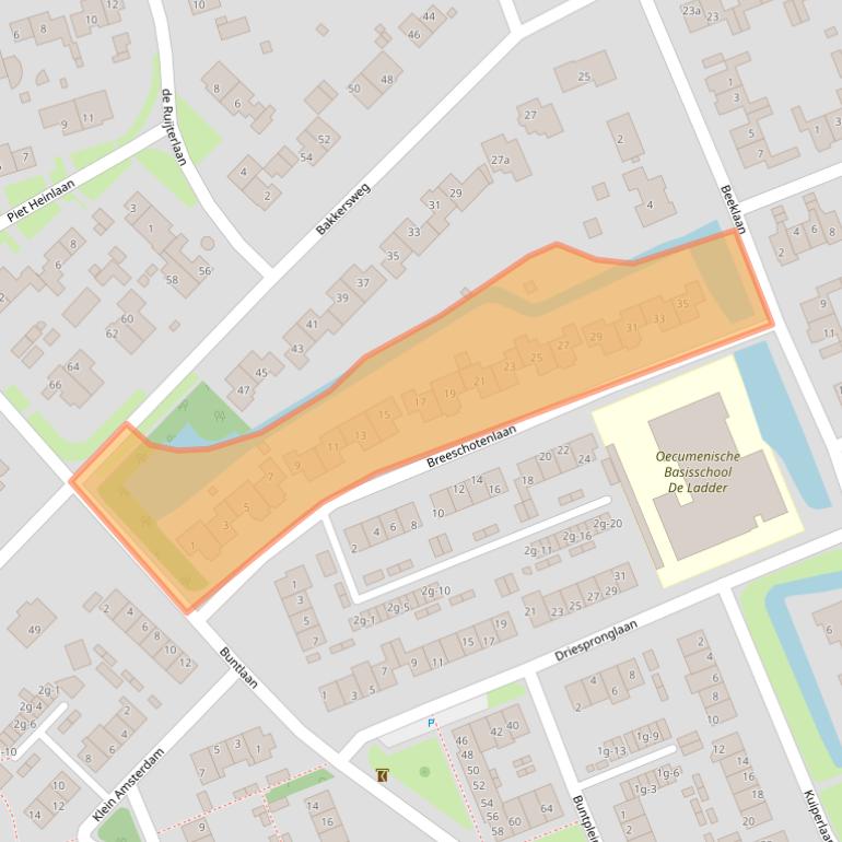 Kaart van postcodegebied 3951VK.