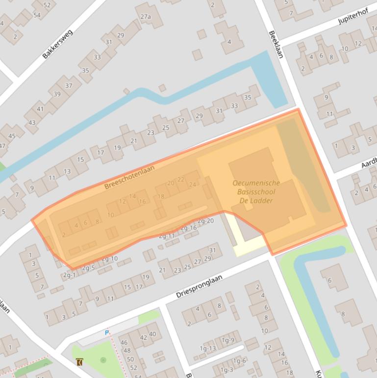 Kaart van postcodegebied 3951VL.