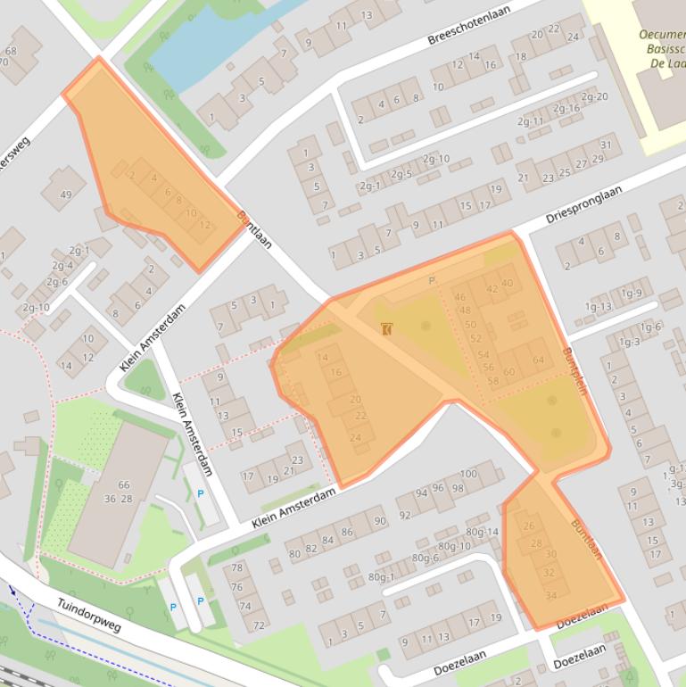Kaart van postcodegebied 3951VN.