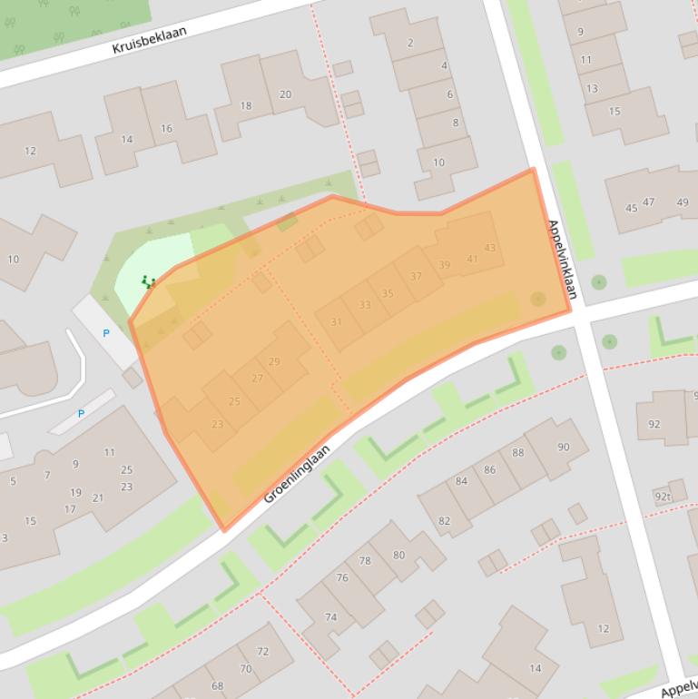 Kaart van postcodegebied 3951WC.