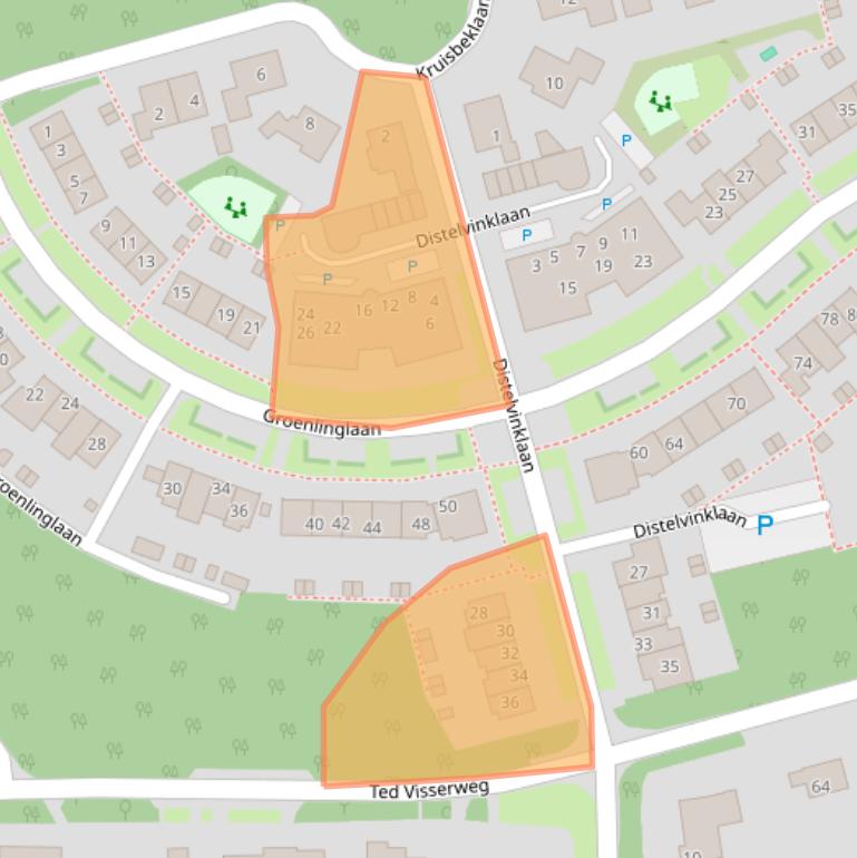 Kaart van postcodegebied 3951WP.