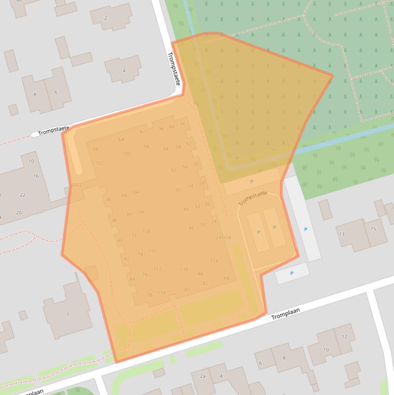 Kaart van postcodegebied 3951WX.