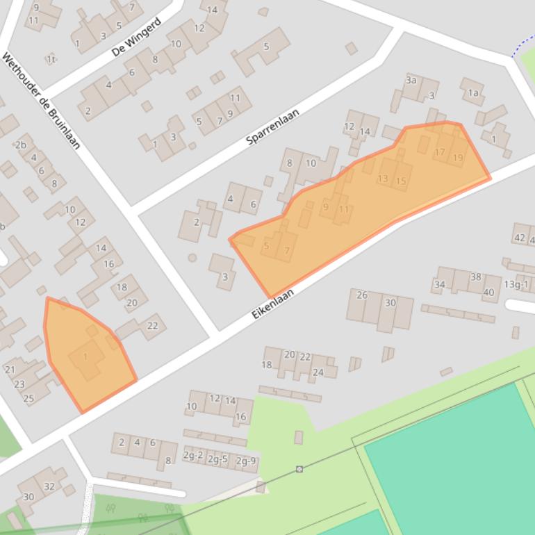 Kaart van postcodegebied 3951XL.