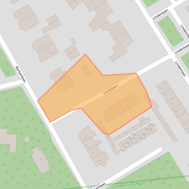 Kaart van postcodegebied 3951XS.