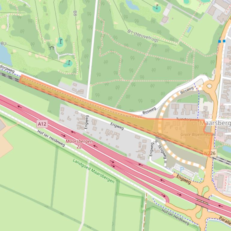 Kaart van postcodegebied 3953BB.