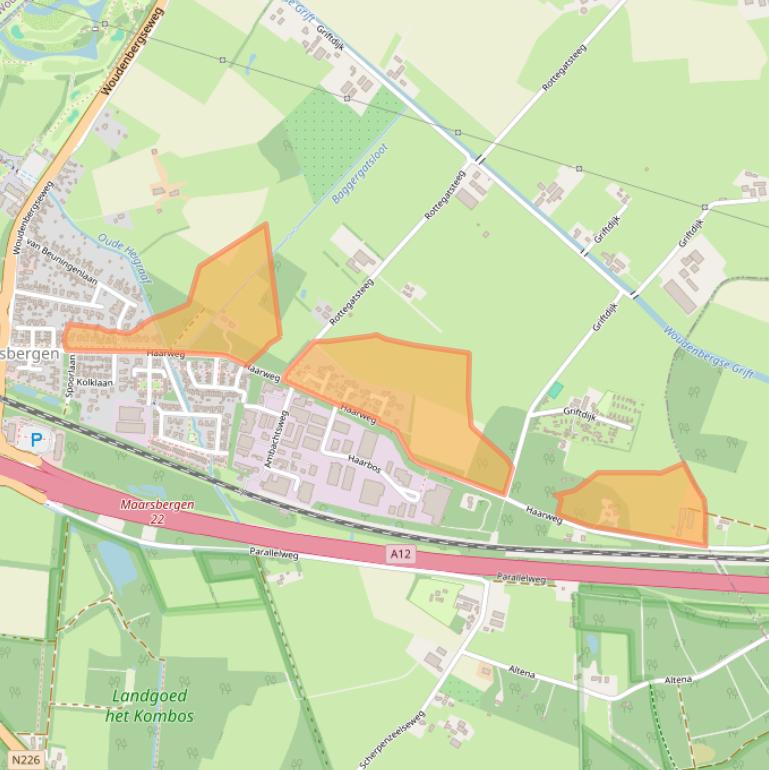 Kaart van postcodegebied 3953BG.