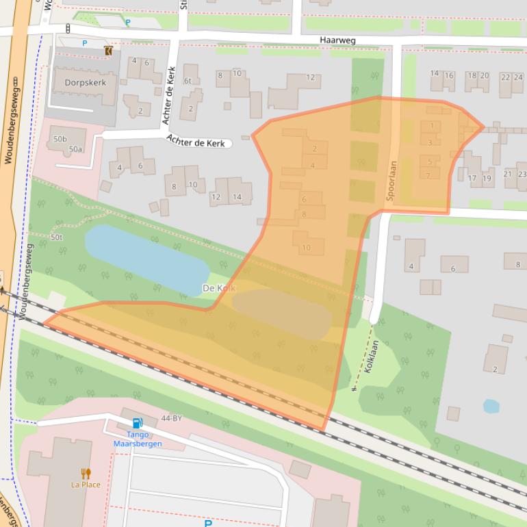 Kaart van postcodegebied 3953BN.