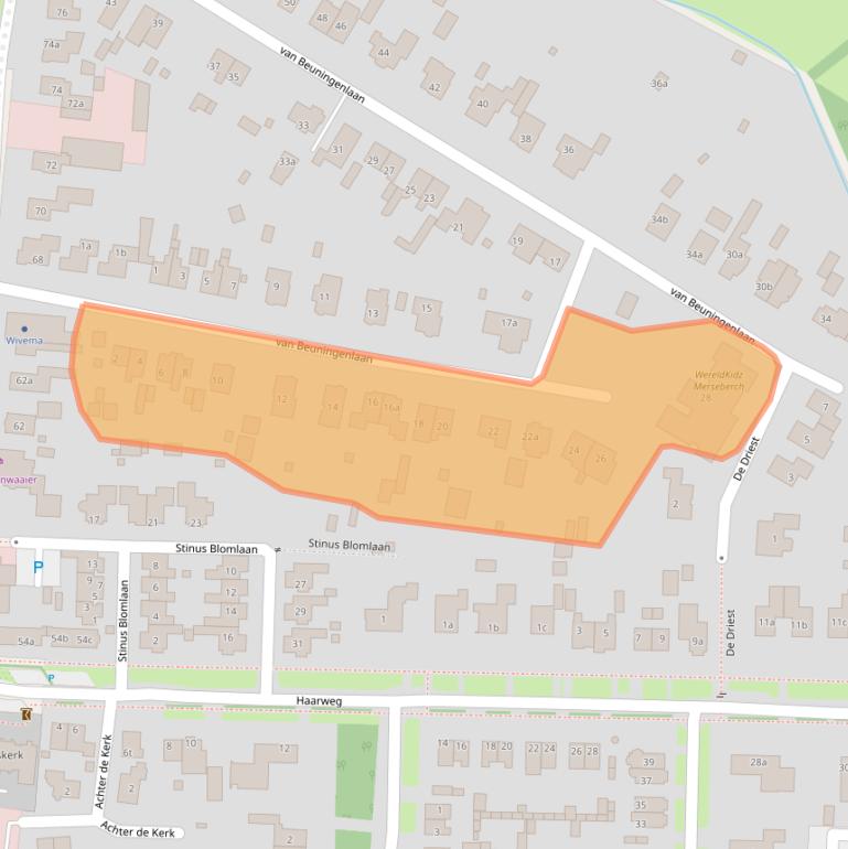 Kaart van postcodegebied 3953BR.