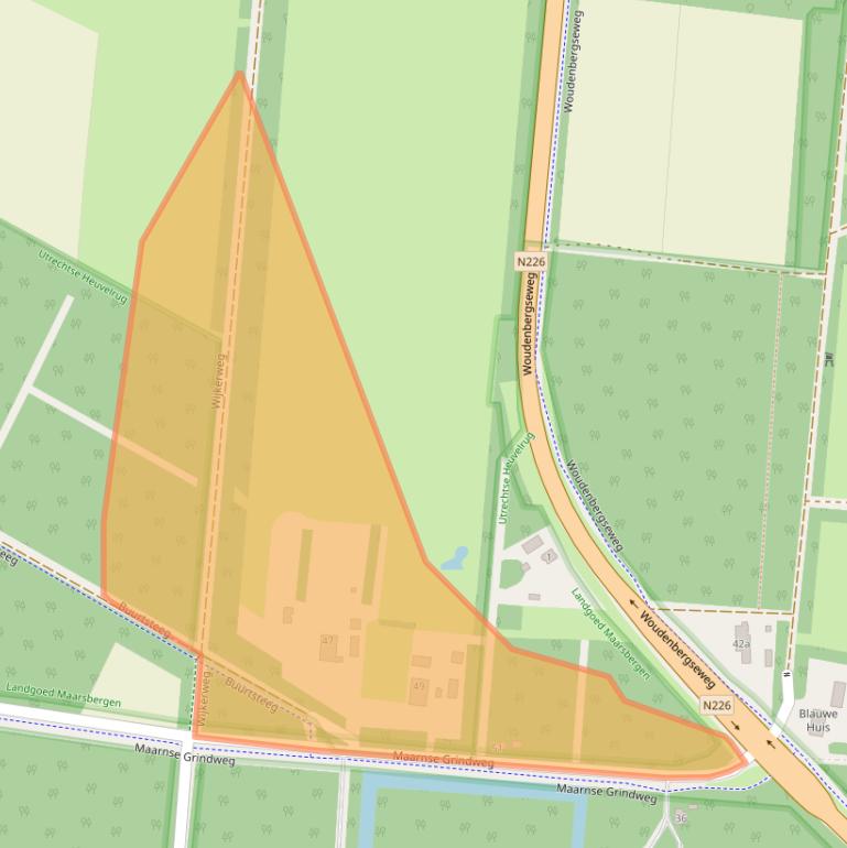 Kaart van postcodegebied 3953LS.