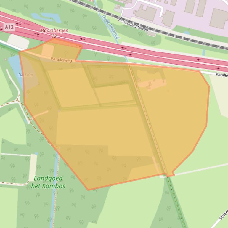 Kaart van postcodegebied 3953LZ.