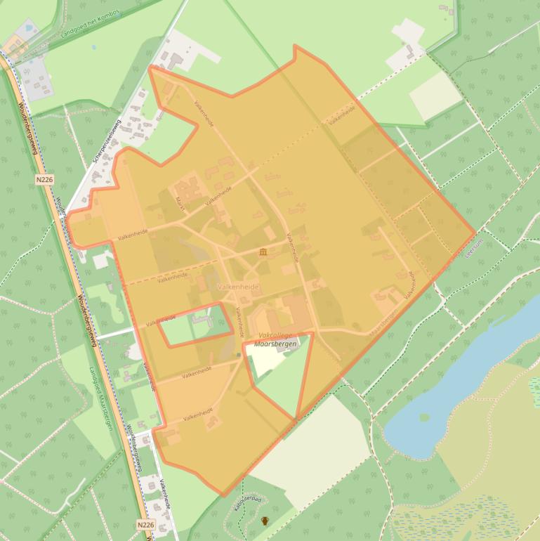 Kaart van postcodegebied 3953MC.