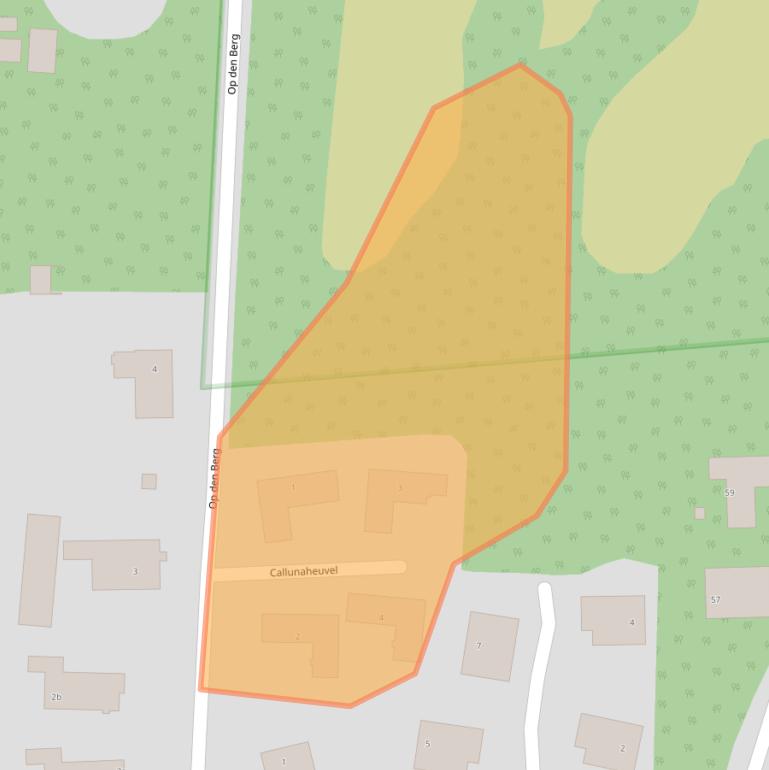 Kaart van postcodegebied 3956BE.