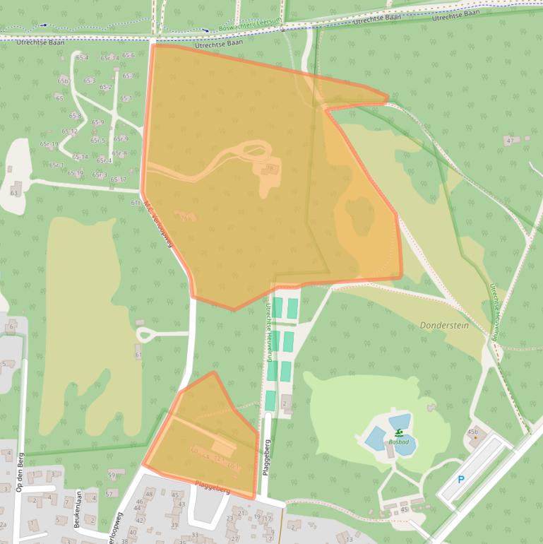 Kaart van postcodegebied 3956BS.