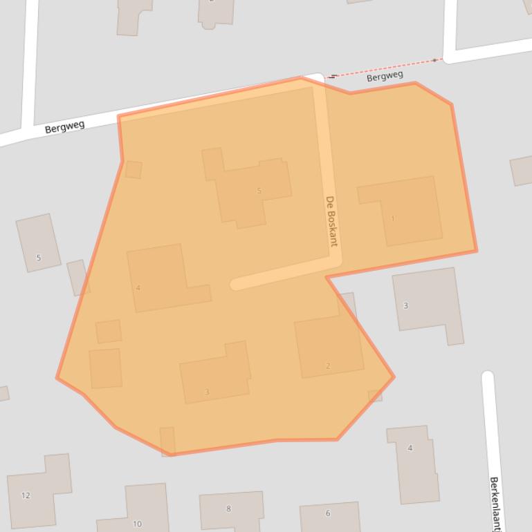 Kaart van postcodegebied 3956BV.