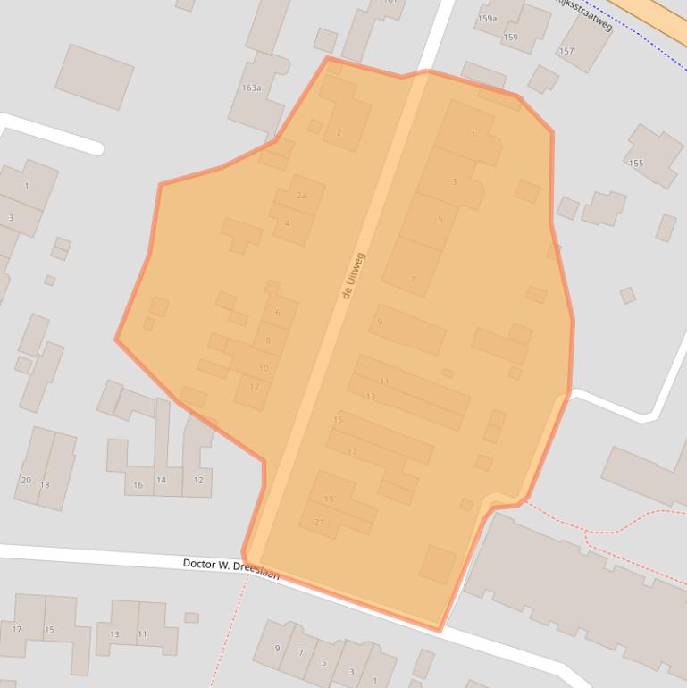 Kaart van postcodegebied 3956CD.