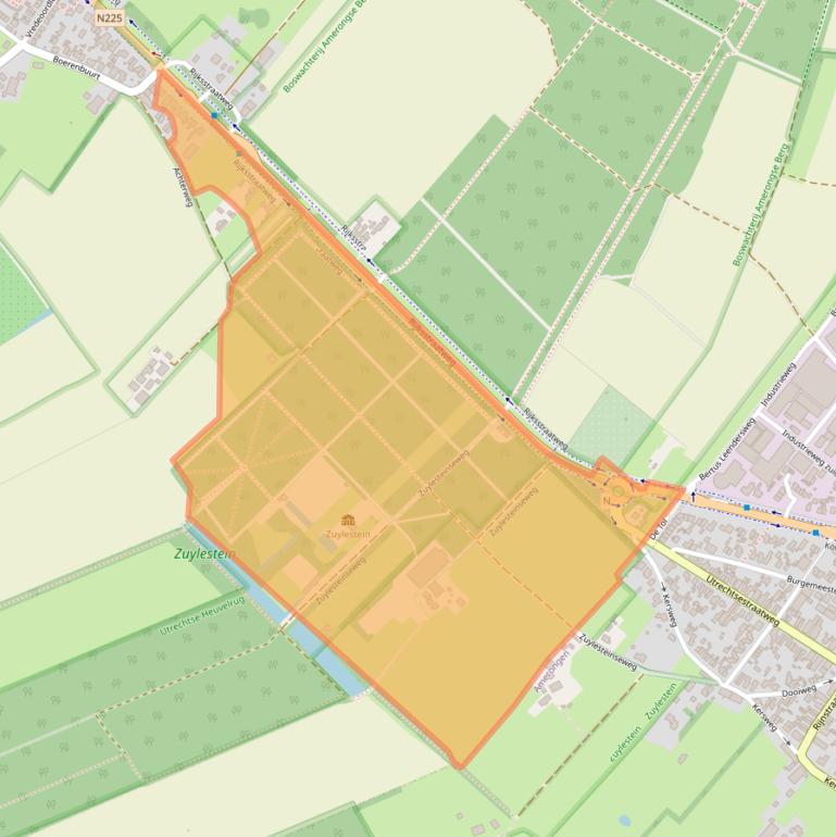 Kaart van postcodegebied 3956CH.