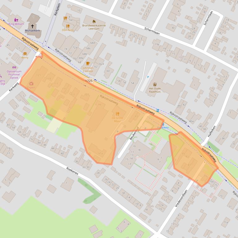 Kaart van postcodegebied 3956CK.