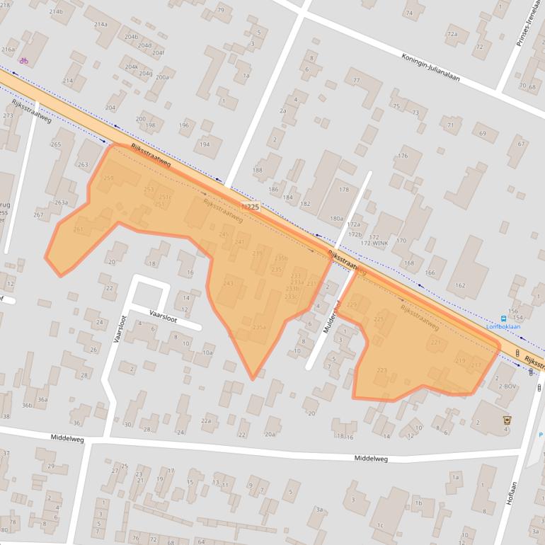Kaart van postcodegebied 3956CN.
