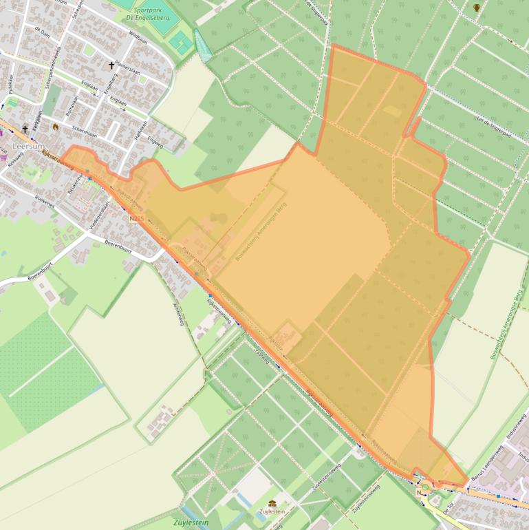 Kaart van postcodegebied 3956CR.