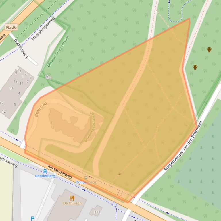 Kaart van postcodegebied 3956CX.