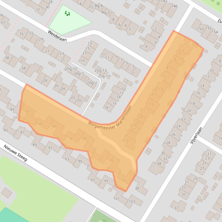 Kaart van postcodegebied 3956EK.