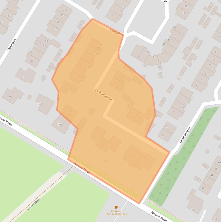 Kaart van postcodegebied 3956GA.