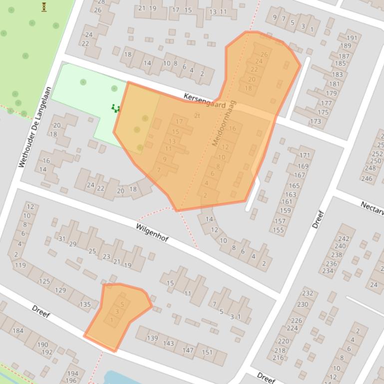 Kaart van postcodegebied 3956GN.