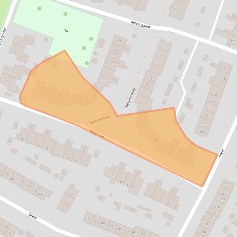 Kaart van postcodegebied 3956GR.