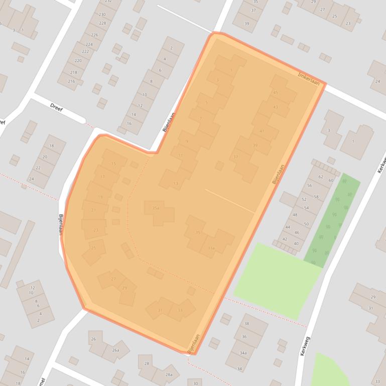 Kaart van postcodegebied 3956GW.