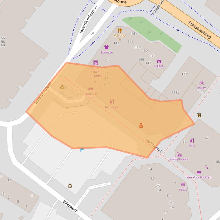 Kaart van postcodegebied 3956HG.