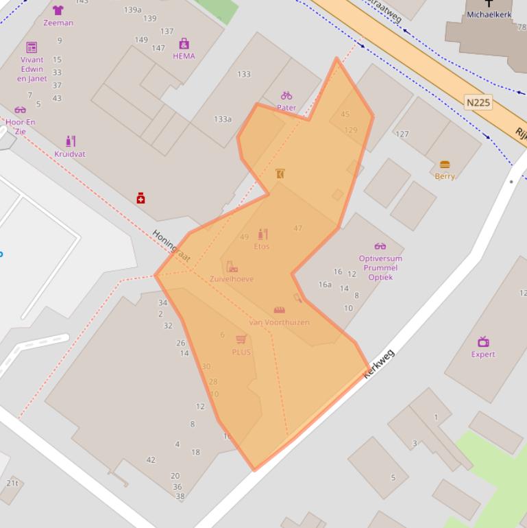 Kaart van postcodegebied 3956HH.