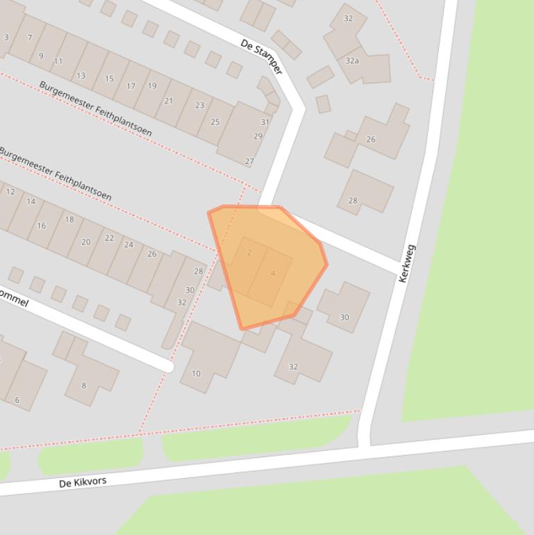 Kaart van postcodegebied 3956HK.