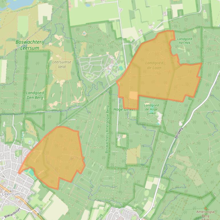 Kaart van postcodegebied 3956KG.