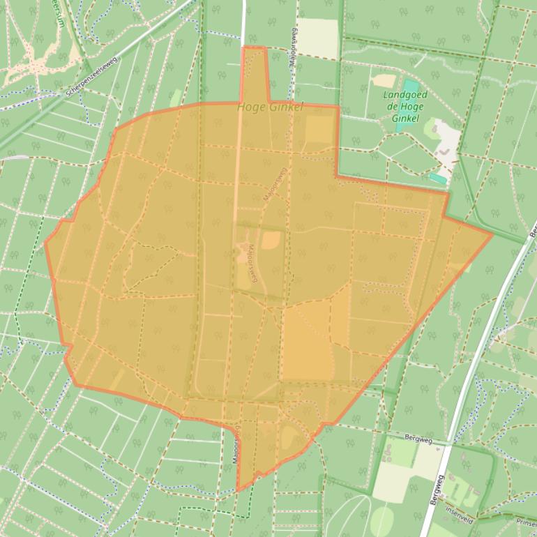 Kaart van postcodegebied 3956KH.