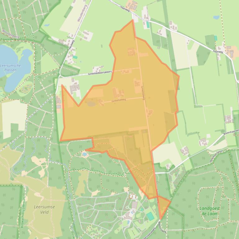 Kaart van postcodegebied 3956KJ.