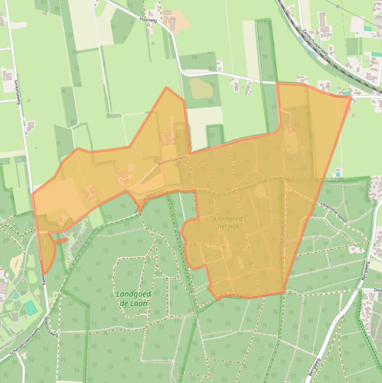 Kaart van postcodegebied 3956KK.