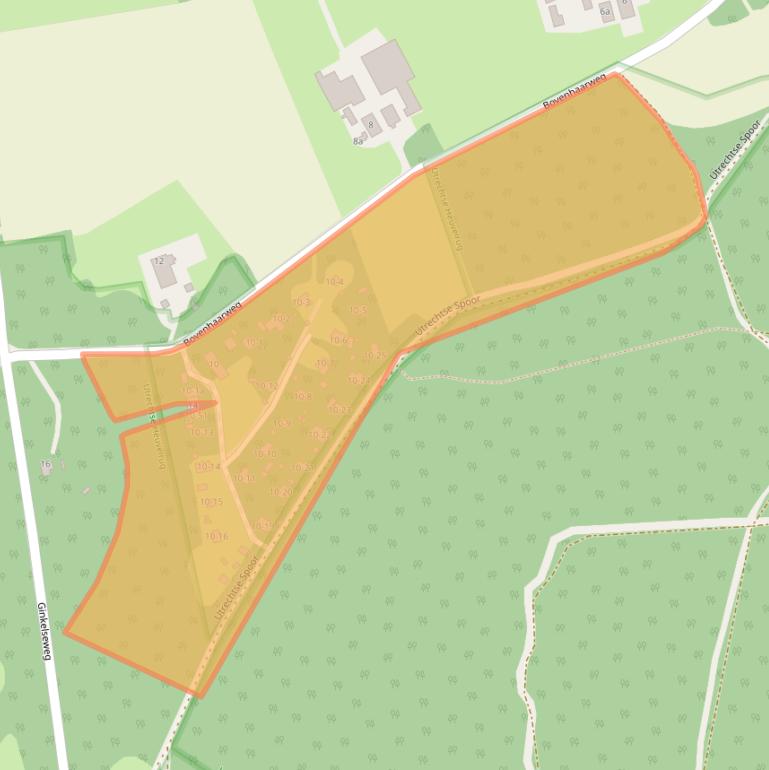 Kaart van postcodegebied 3956KL.