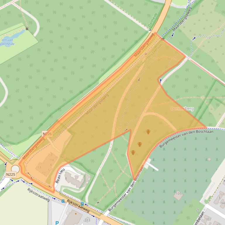 Kaart van postcodegebied 3956KS.