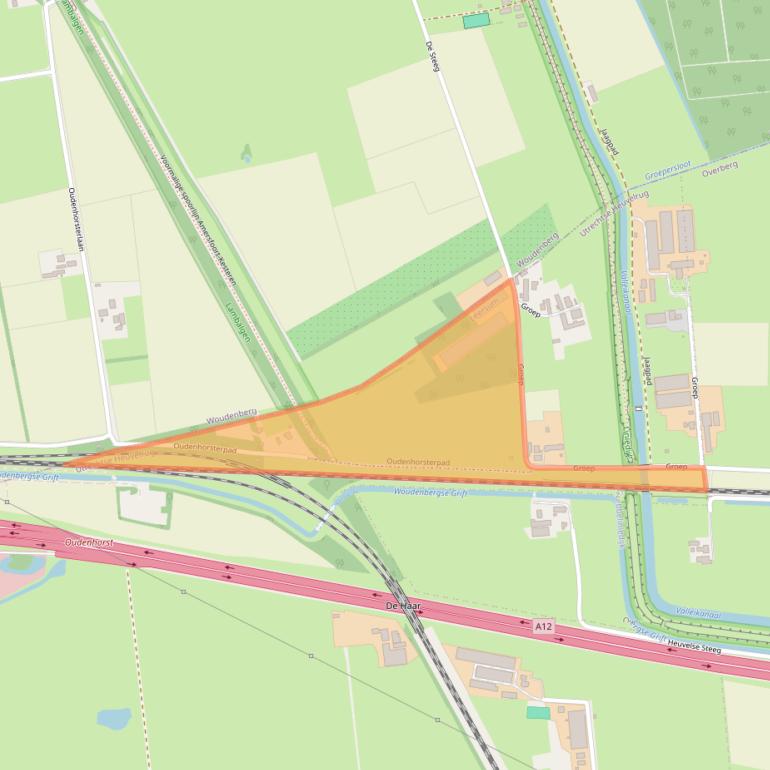 Kaart van postcodegebied 3956KZ.