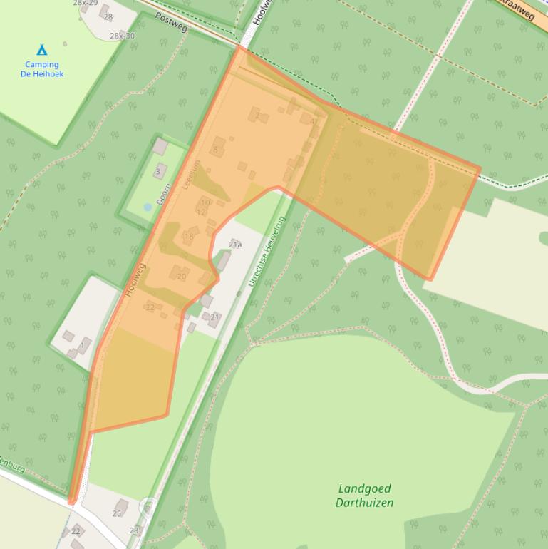 Kaart van postcodegebied 3956NC.