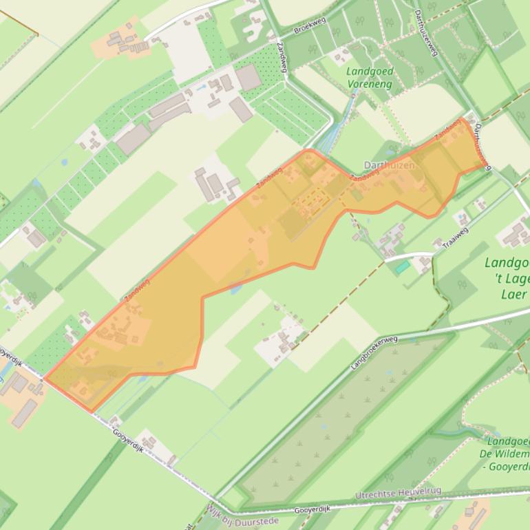 Kaart van postcodegebied 3956NG.