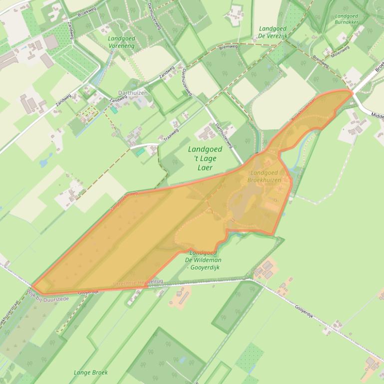 Kaart van postcodegebied 3956NS.
