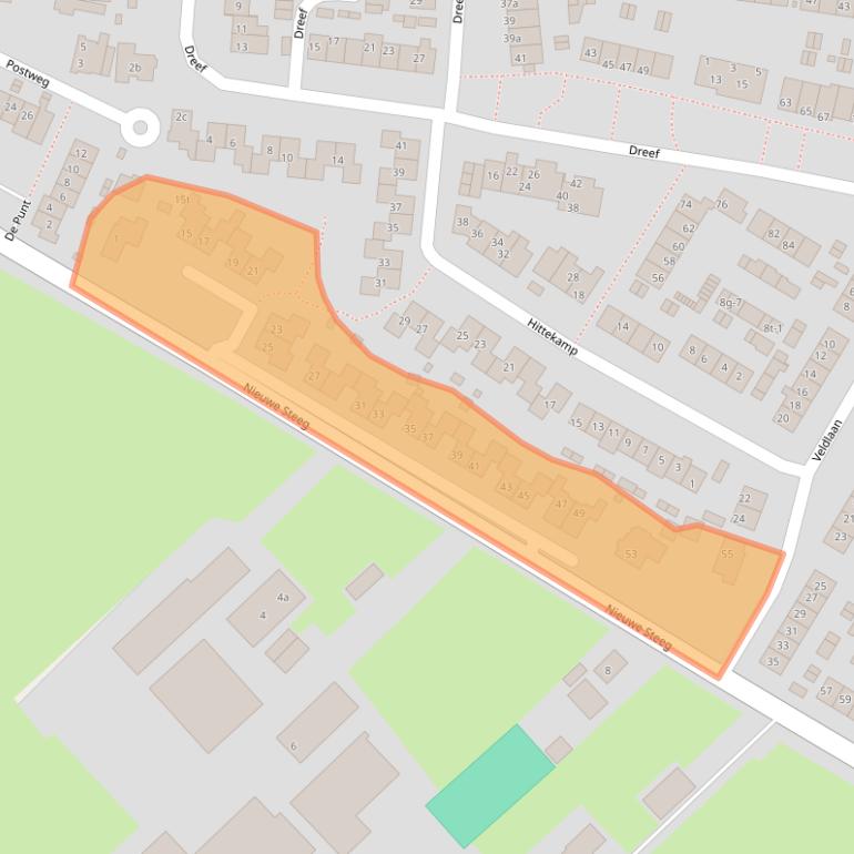 Kaart van postcodegebied 3956RA.