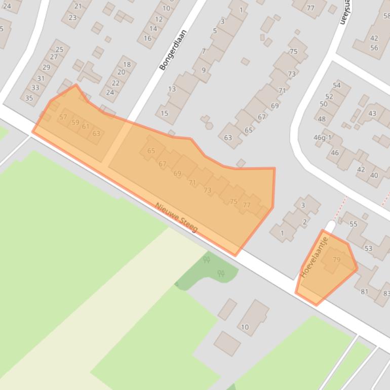 Kaart van postcodegebied 3956RB.