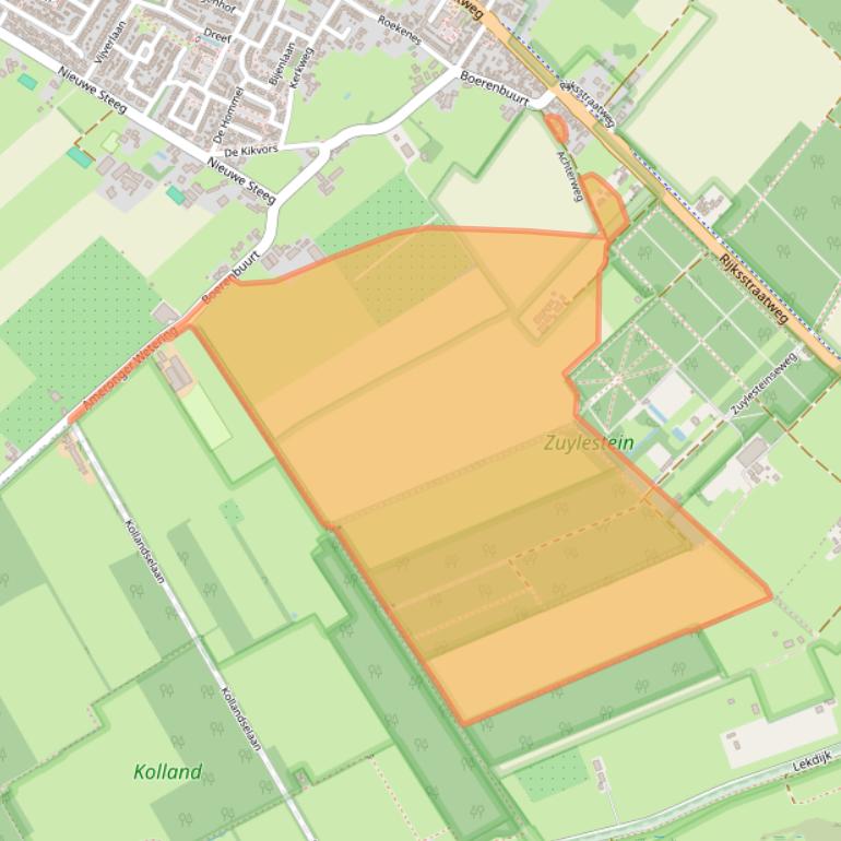 Kaart van postcodegebied 3956RK.