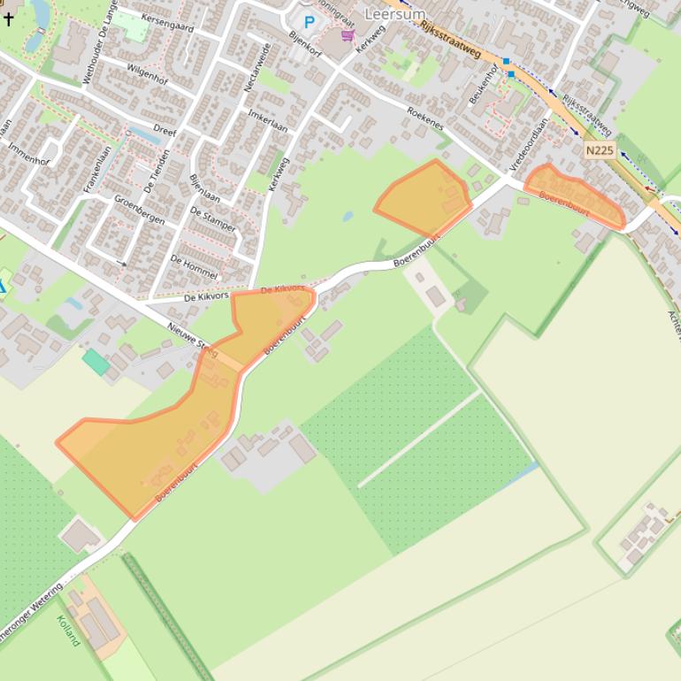 Kaart van postcodegebied 3956RM.