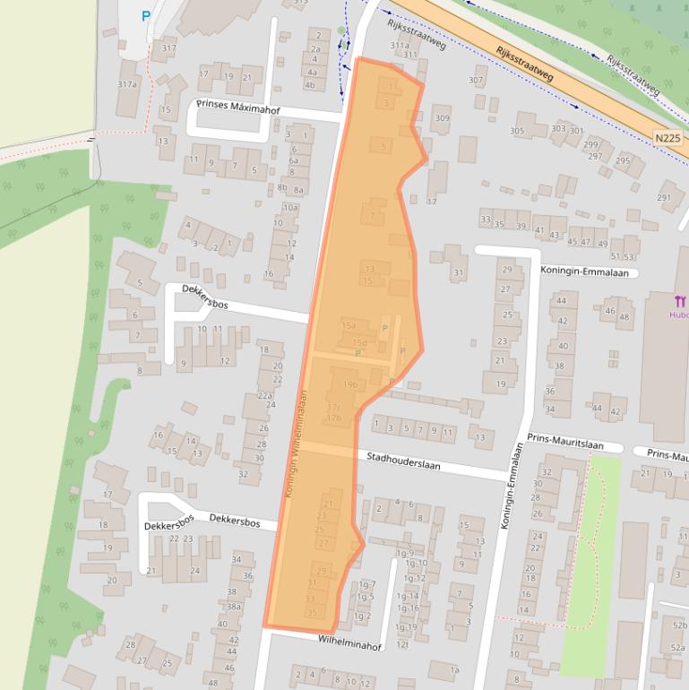 Kaart van postcodegebied 3956TC.
