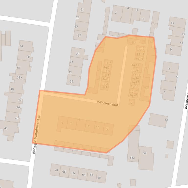 Kaart van postcodegebied 3956TE.