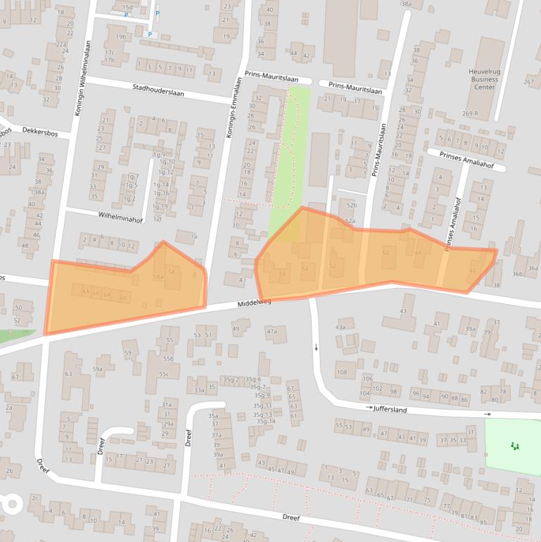 Kaart van postcodegebied 3956TN.