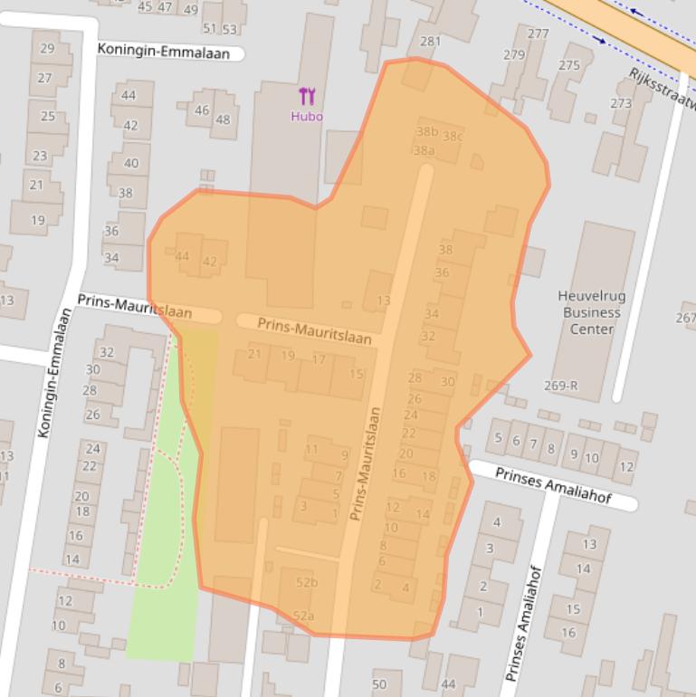 Kaart van postcodegebied 3956TZ.
